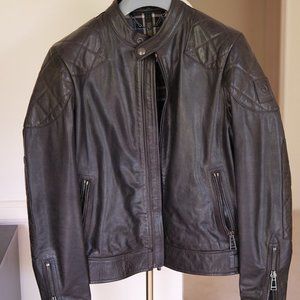 Belstaff Outlaw Hand Waxed Leather Black Jacket EU46/US36/Small